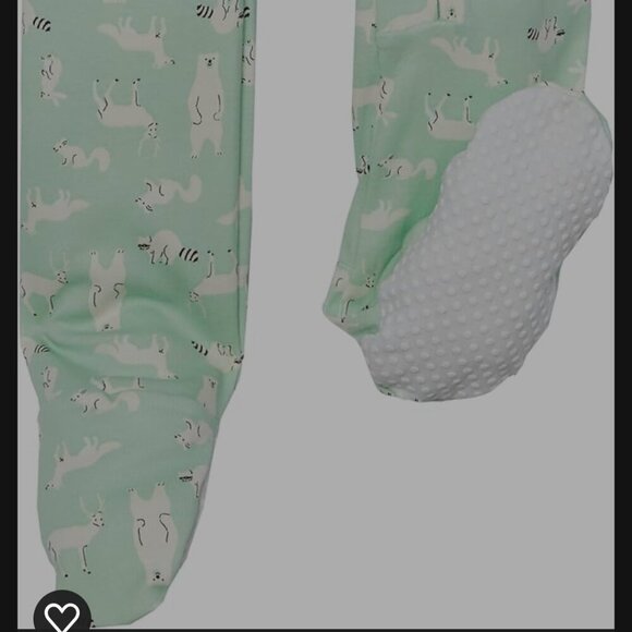 💎2/$18💎 NWT 3 unisex Cotton pajamas Snug-fit footed Sleeper - Picture 6 of 6